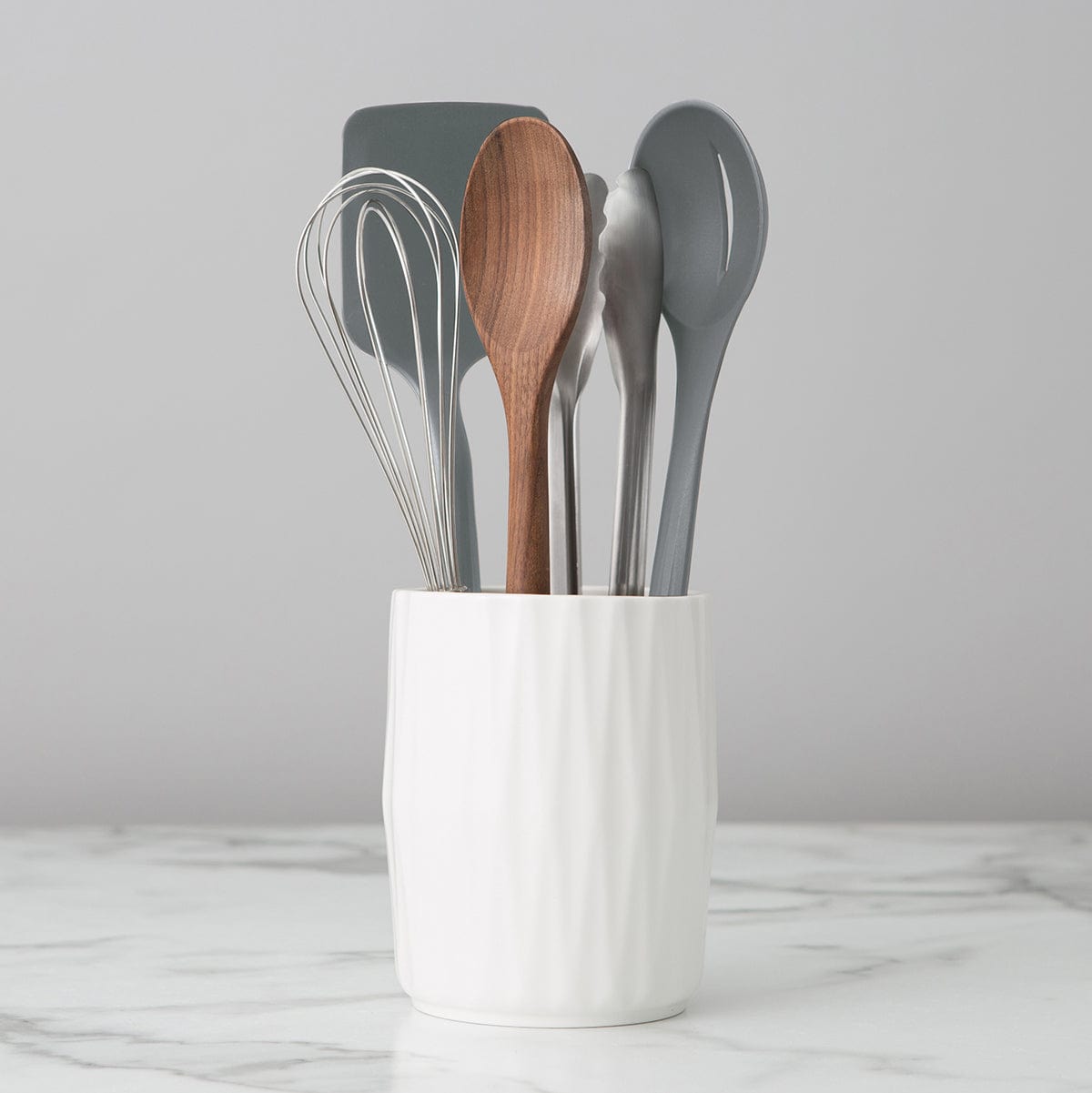 Chef'n 6-Piece Kitchen Utensil Set with Ceramic Crock 6-Piece Kitchen Utensil Set with Ceramic Crock