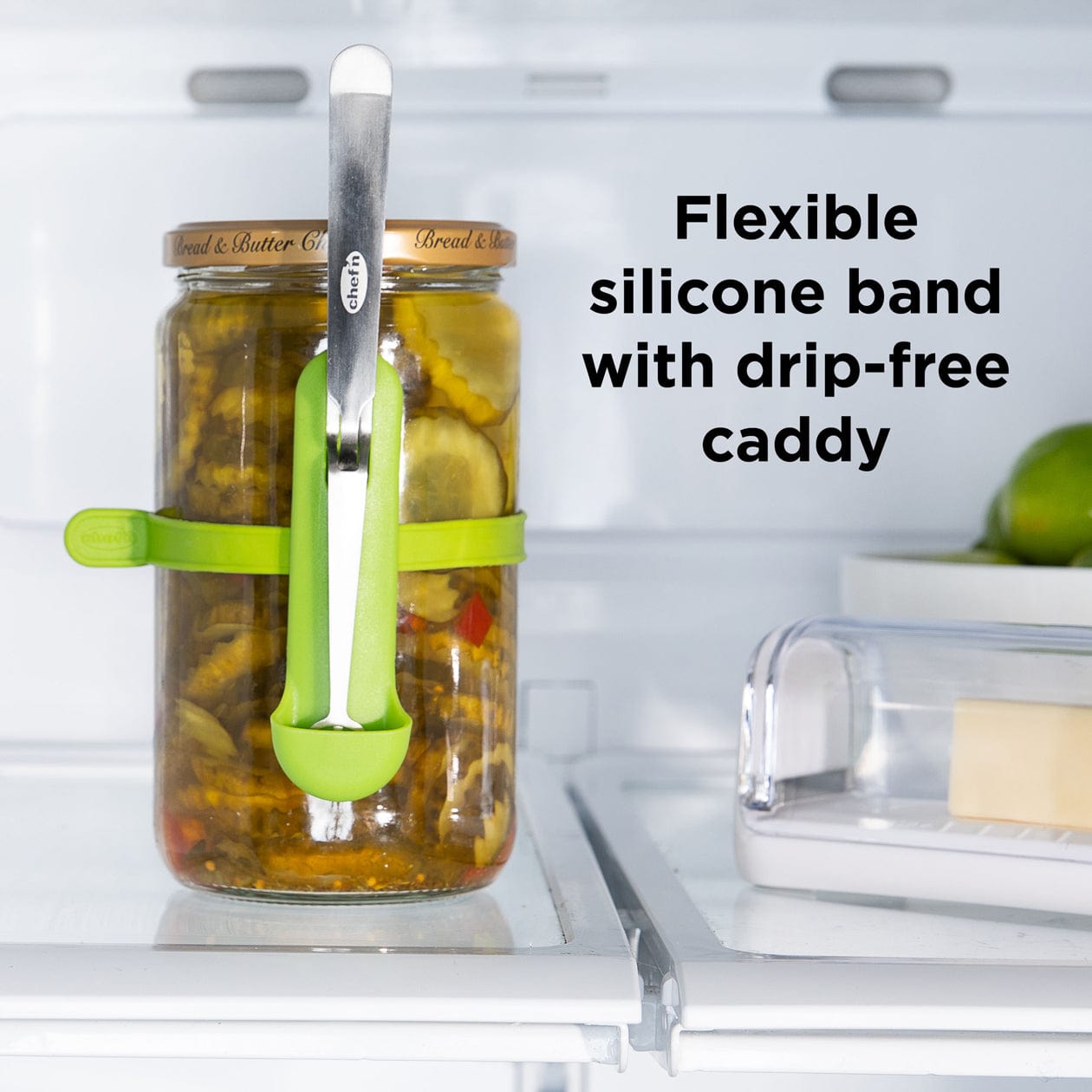 Chef'n Condiment Fork Fridge Fork Pro Collection Squeeze n’ Hold Condiment Fork Fridge Fork Pro Collection Squeeze n’ Hold Condiment Fork