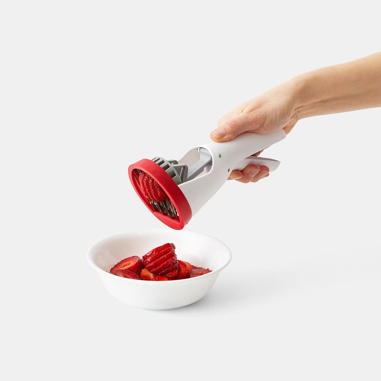 Strawberry Slicer Kitchen Gadget Cute Strawberry Cutter Slicer with  Stainless
