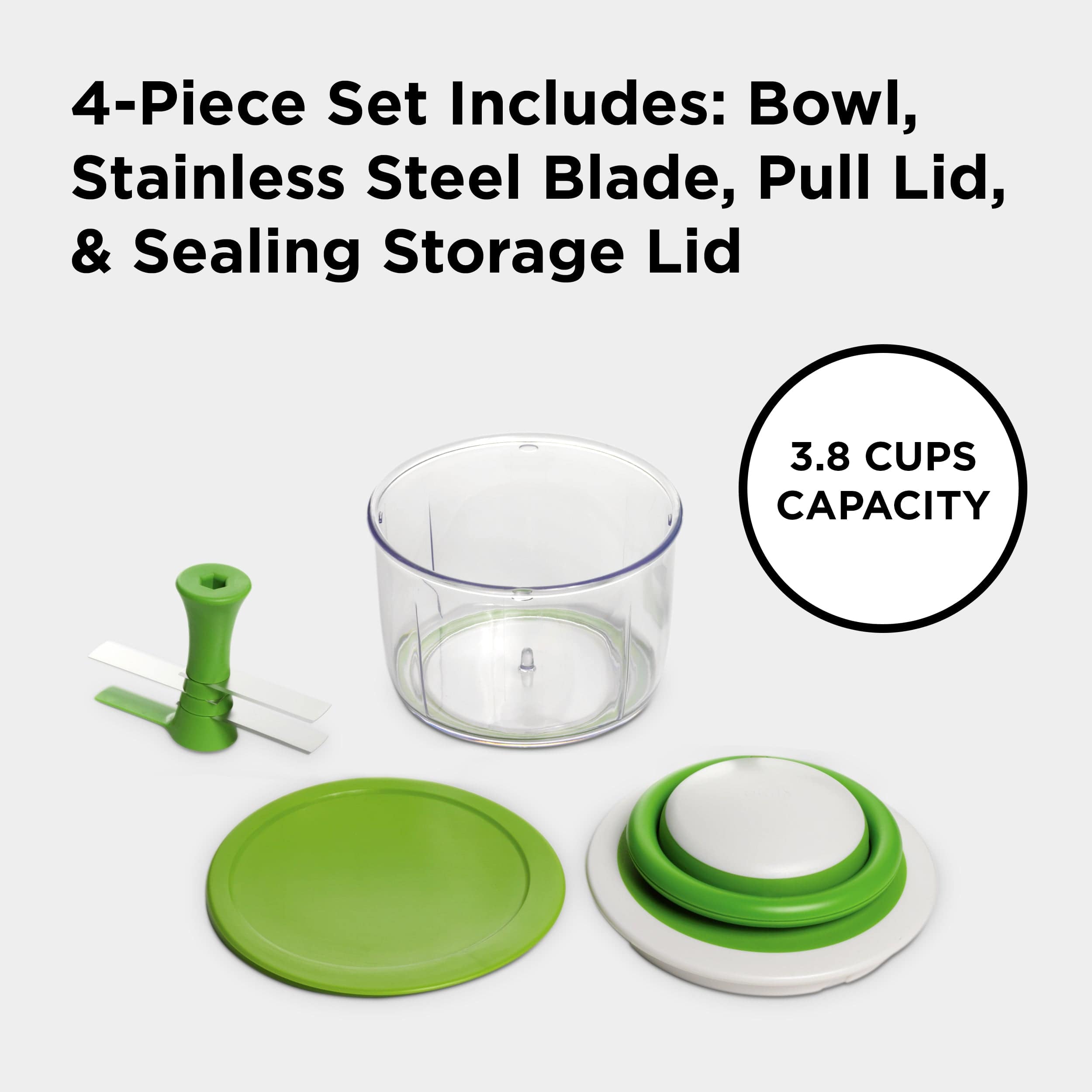 Chef'n Fruit & Vegetable Prep/Cutting & Chopping VeggiChop Hand-Powered Food Processor VeggiChop Hand-Powered Food Processor
