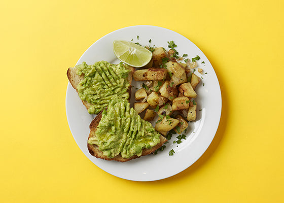 Avocado Toast with Herbed Breakfast Potatoes