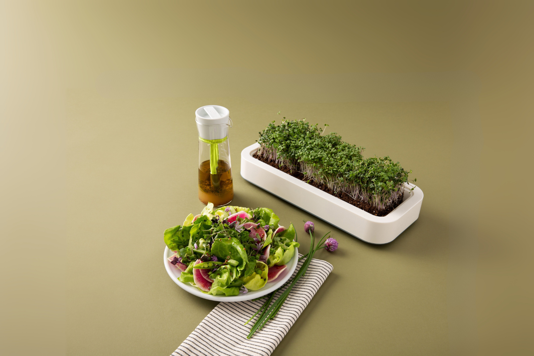 Emulstir Salad Dressing Mixer and Microgreens Grower