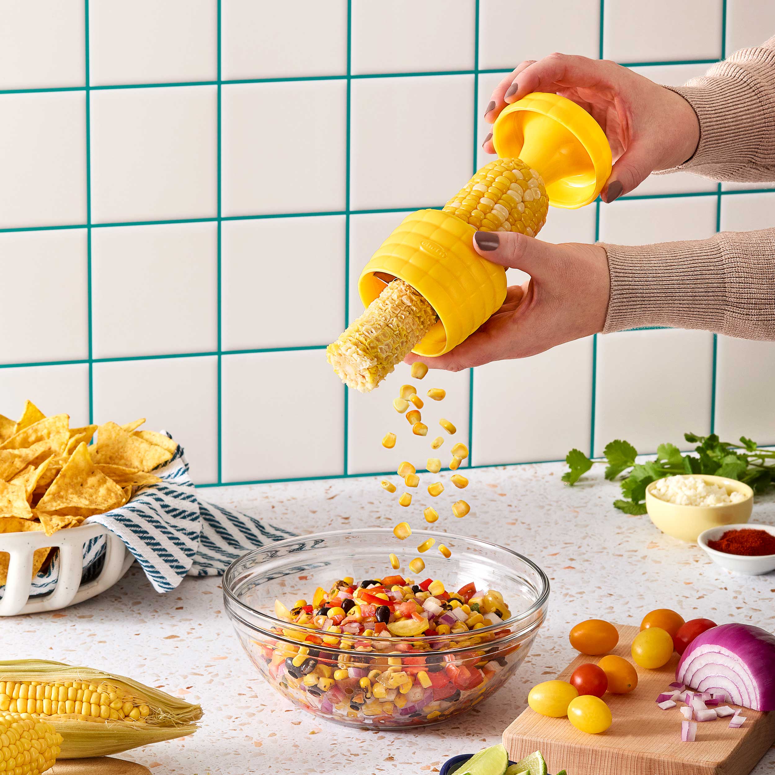 Chef'n Fruit & Vegetable Prep Cob Plus Corn Stripper Cob Plus Corn Stripper