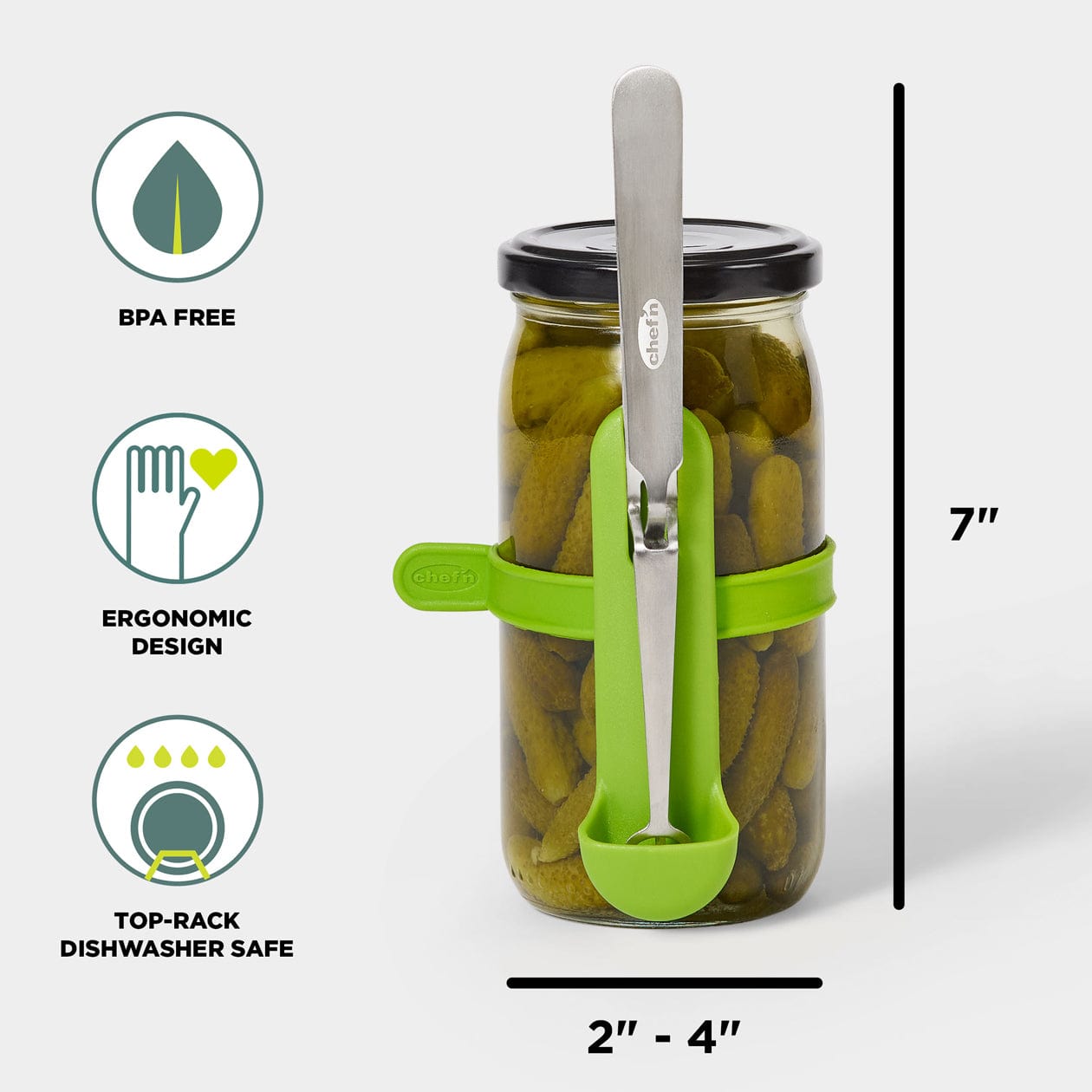 Chef'n Condiment Fork Fridge Fork Pro Collection Squeeze n’ Hold Condiment Fork Fridge Fork Pro Collection Squeeze n’ Hold Condiment Fork