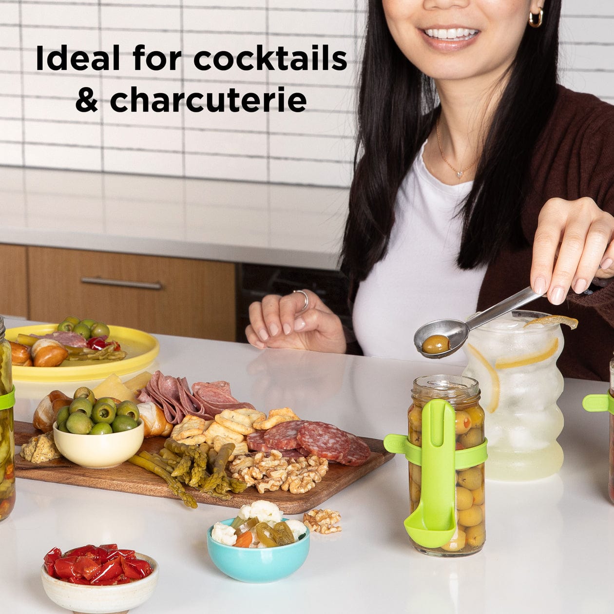 Chef'n Kitchen Tools FridgeFork Pro Collection Strainer Spoon FridgeFork Pro Collection Strainer Spoon