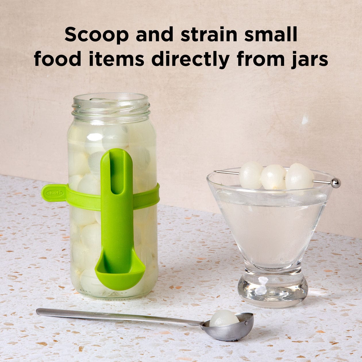 Chef'n Kitchen Tools FridgeFork Pro Collection Strainer Spoon FridgeFork Pro Collection Strainer Spoon