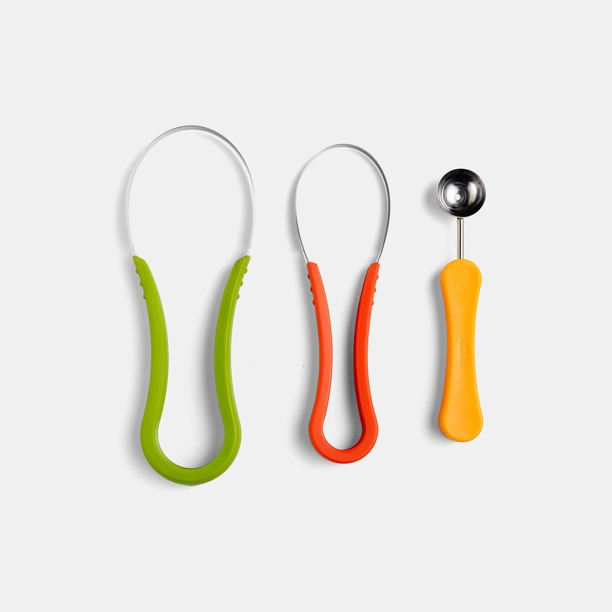 Chef'n Fruit & Vegetable Prep Scoop Troop Melon Baller and Fruit Scoops Set